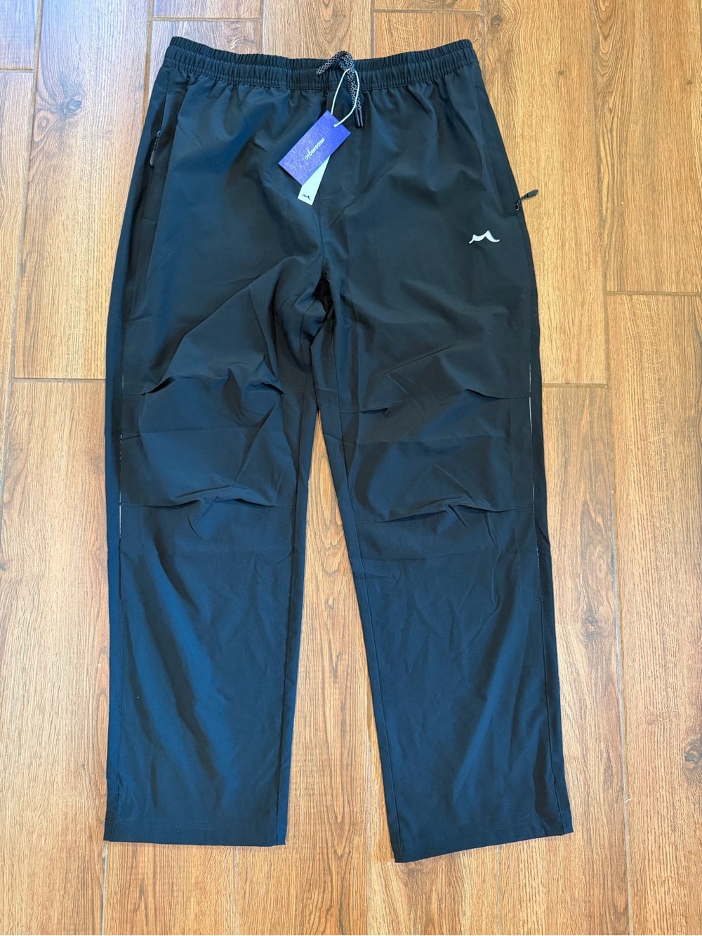 Nwt / Maamgic Men's Black Performance Jogger Pants / large
